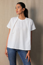 Load image into Gallery viewer, White pleated top