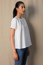 Load image into Gallery viewer, White pleated top