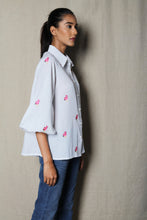 Load image into Gallery viewer, White baby flamingo shirt