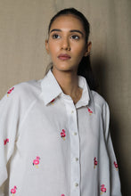 Load image into Gallery viewer, White baby flamingo shirt