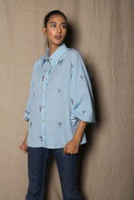 Load image into Gallery viewer, Blue hot air balloon shirt