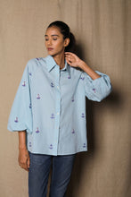 Load image into Gallery viewer, Blue anchor and ship shirt