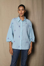 Load image into Gallery viewer, Blue anchor and ship shirt