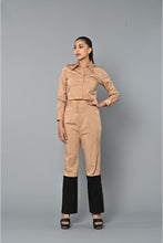 Load image into Gallery viewer, Beige and black co-ord set