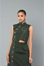 Load image into Gallery viewer, Asymmetrical top with skirt