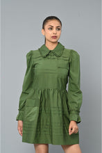 Load image into Gallery viewer, Pleated full sleeves dress