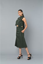 Load image into Gallery viewer, Asymmetrical top with skirt